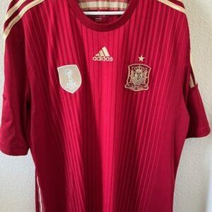 Adidas Spain Soccer Jersey Red